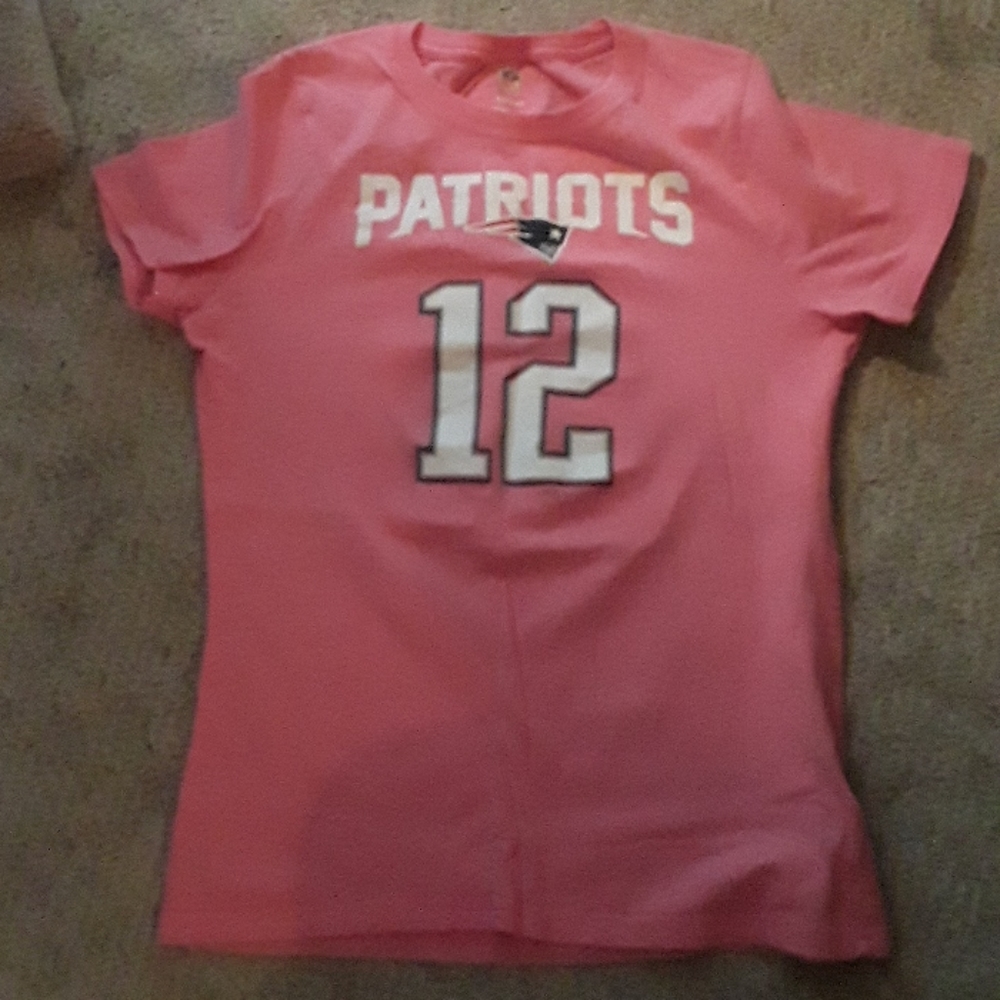 NFL pink Patriots Brady shirt